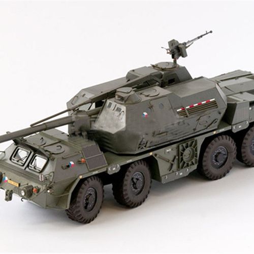 纸模型1:35 捷克斯洛伐克 SpGH 自走加农炮 自行榴弹炮火炮手工