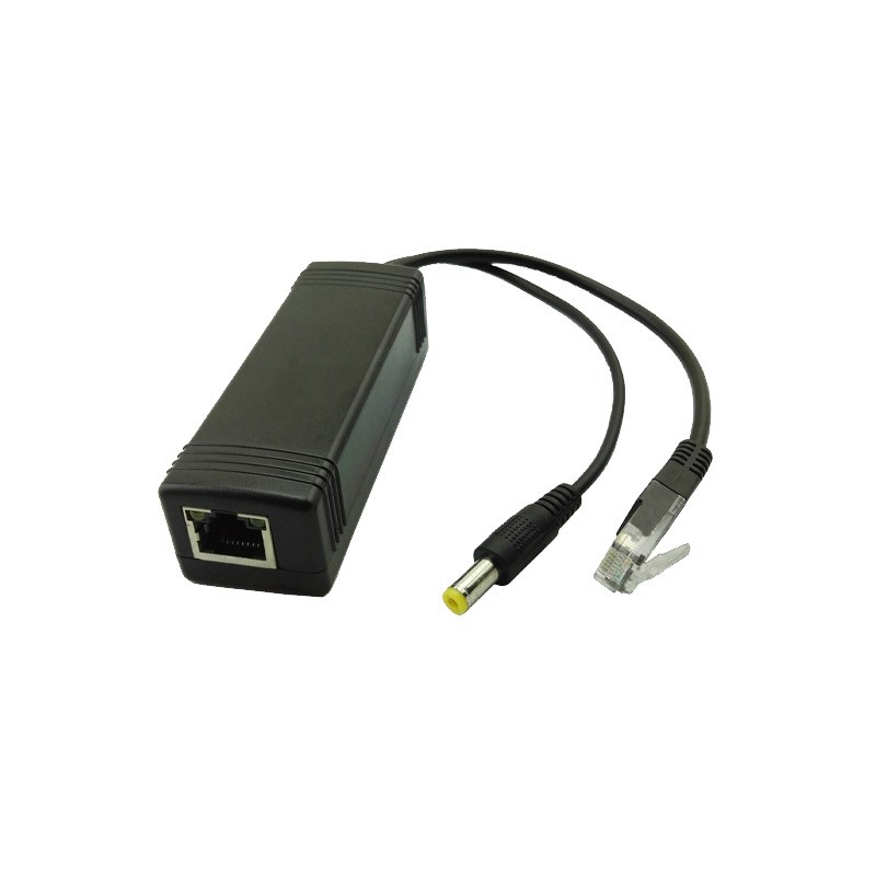 拓视盾百兆千兆30W大功率poe分离器隔离式POE48V转12V2.5ApoePD26