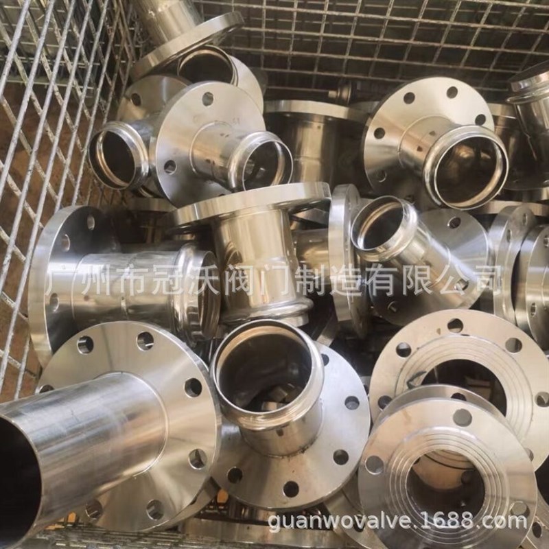 304/316L不锈钢管件沟槽式法兰转换接头 沟槽卡箍活套平焊法兰盘