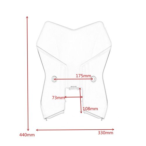 适用 KTM 390 ADV 20-24 改车摩托车加高 前风挡 挡风玻璃 挡风镜
