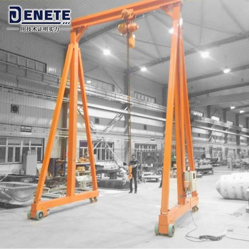 移动门式起重机  手动/电动绞盘/涡轮升降式龙门架   简易龙门吊