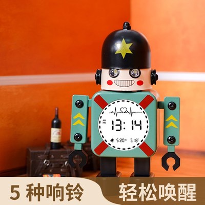 JOJOS L. PD.杂货先生.数字LCD闹钟电子智能学生专用时钟件数