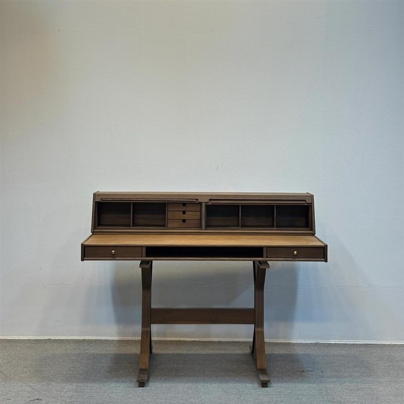 新中式黑胡桃白蜡木书桌简约书房写字学习桌办公室酒店民宿电脑桌