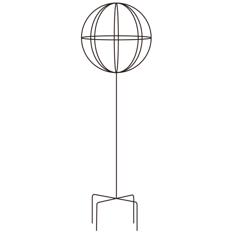 风车茉莉铁线莲爬藤架月季蓝雪花棒棒糖花架子铁艺球形造型支架杆