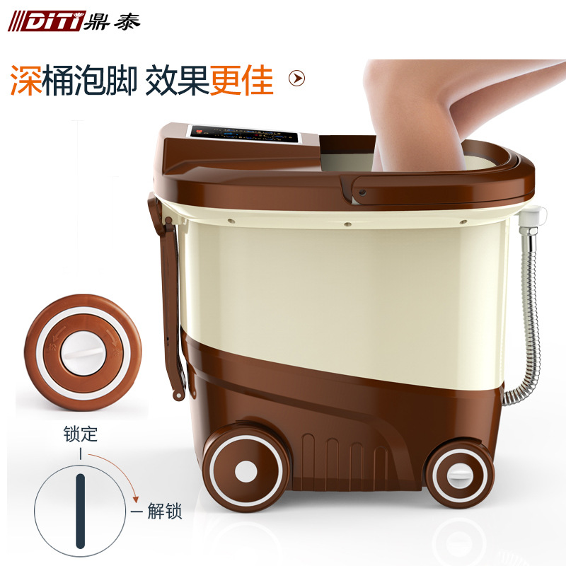 足浴盆全自动按摩 洗脚盆电动加热泡脚机深桶恒温家用足疗器包邮