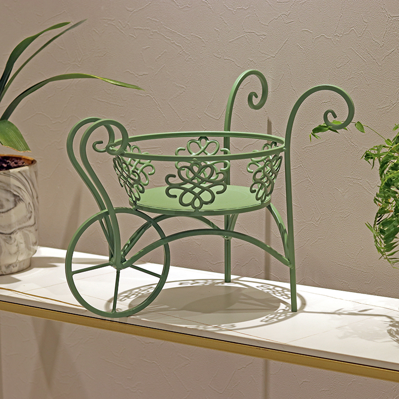 户外庭院铁艺小推车花园室内外露台阳台花盆花架创意装饰多肉花器