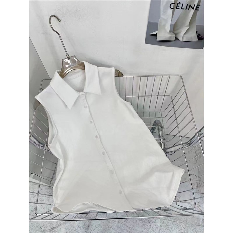 卫衣叠穿内搭打底衬衫女秋冬白色翻领马甲背心中长款加绒无袖衬衣