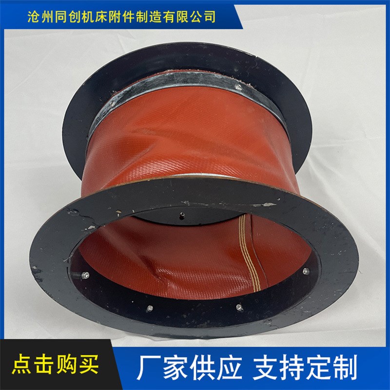 厂家现货耐高温风机软连接 柔性伸缩软风管 帆布通风软管软连接