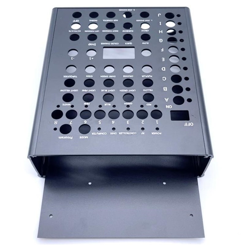 控制器铝壳显示屏铝盒 铝型材外壳 分体式铝盒喷砂铝型材