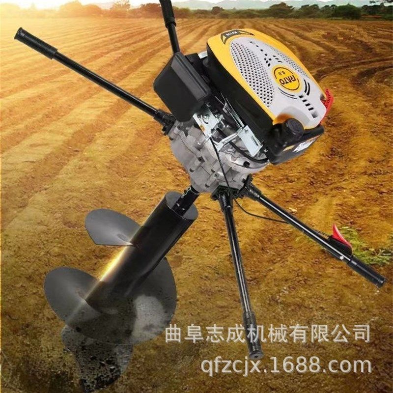 汽油四冲程植树挖坑机 手提式快速电线杆打坑机大棚立柱打桩机,农机/农具/农膜,林业机械,淘宝优惠券,粉丝福利购,淘宝优惠卷