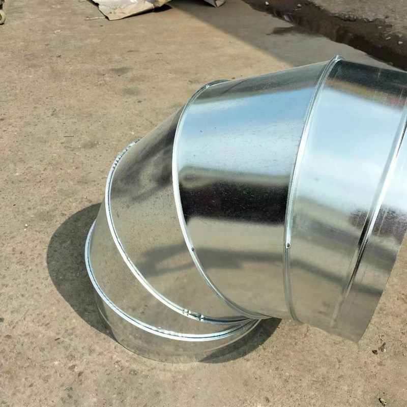 不锈钢镀锌圆弯头净化共板法兰风管厨房弯头排风铁皮排废烟气管道
