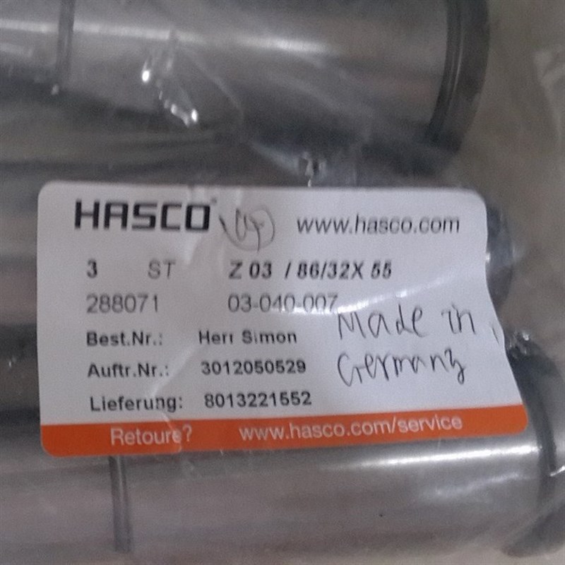 德国HASCO定位柱Z03/36/30*55二次顶出机构水接头