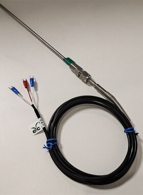 台湾EYC出线式热电阻 管径5MM管长350MM出线2MPVC FPT1/4活动螺纹