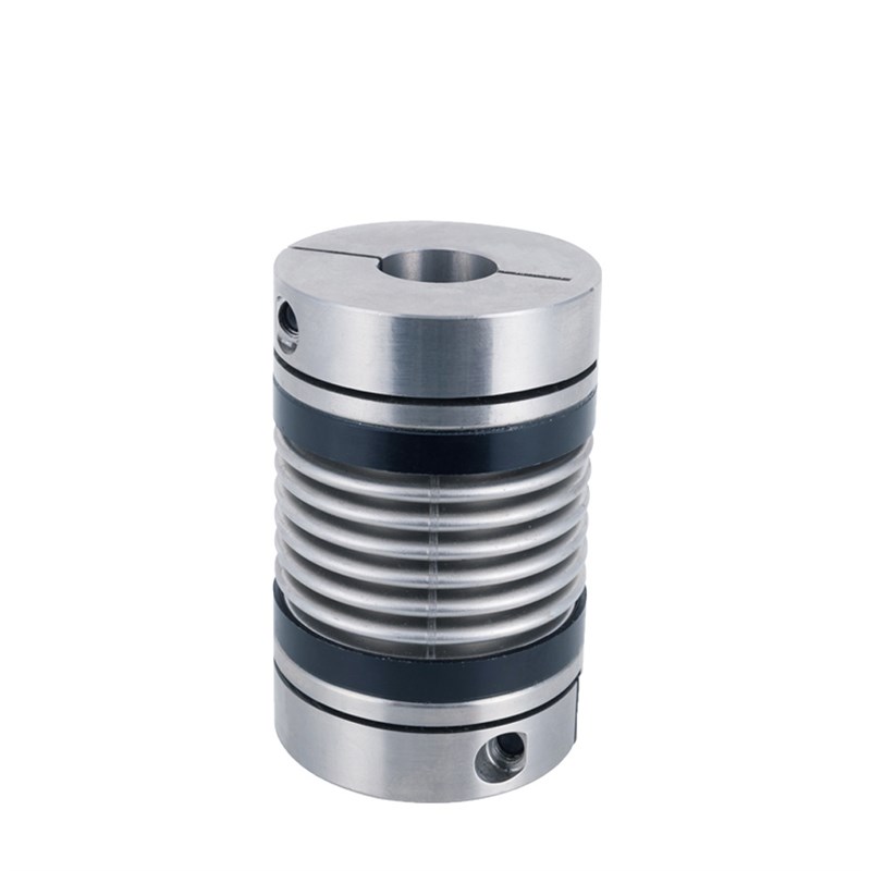 波纹管联轴器铝合金连轴器同步轮编码器电机联轴器弹性连接夹紧型