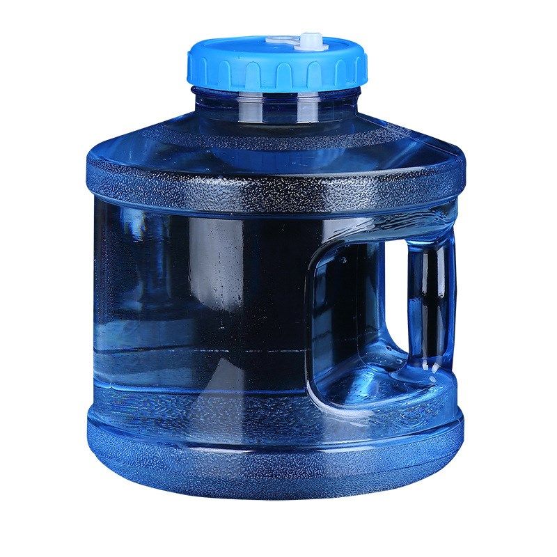 加厚7.5升圆桶户外PC纯净水桶车载带龙头桶装水桶家用便携 储水箱