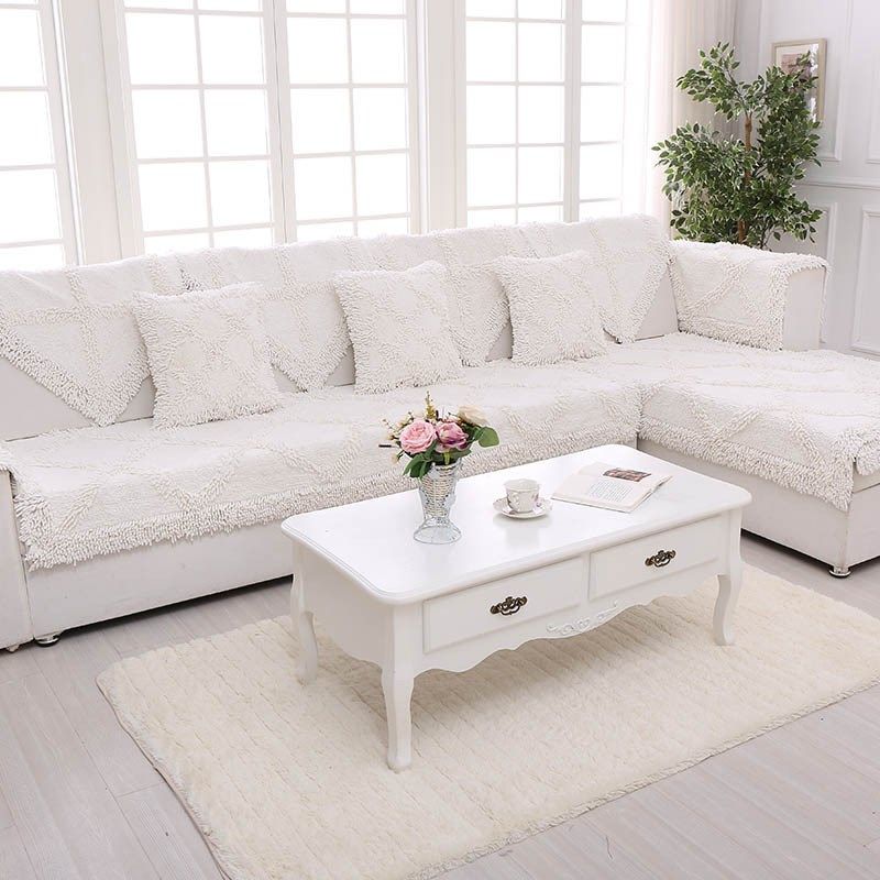 盛太乐居 欧式棉雪尼尔沙发坐垫四季长毛绒棉纱簇绒沙发巾加厚,居家布艺,沙发套,淘宝优惠券,粉丝福利购,淘宝优惠卷