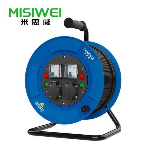 米思威电缆盘250V国标一机一闸移动电缆盘空盘绕线盘卷线盘F6A05