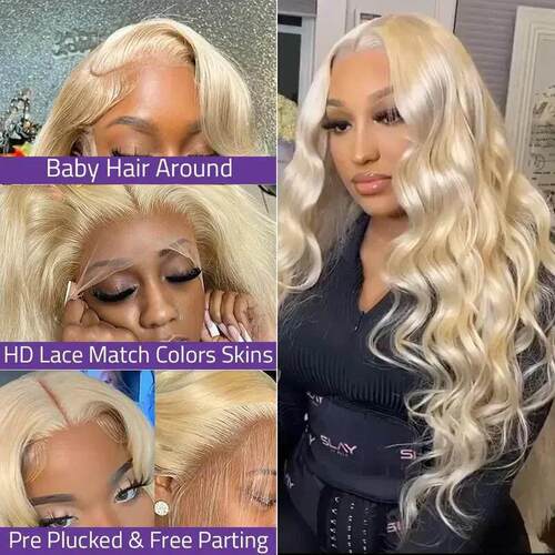 ⑨K 871 款Christmas Halloween 613 Blonde Body Wave 13x6
