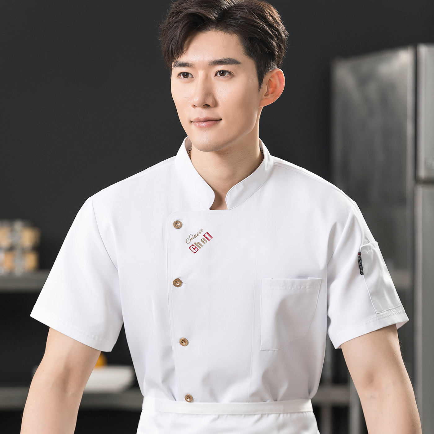 定制餐饮厨师工作服短袖