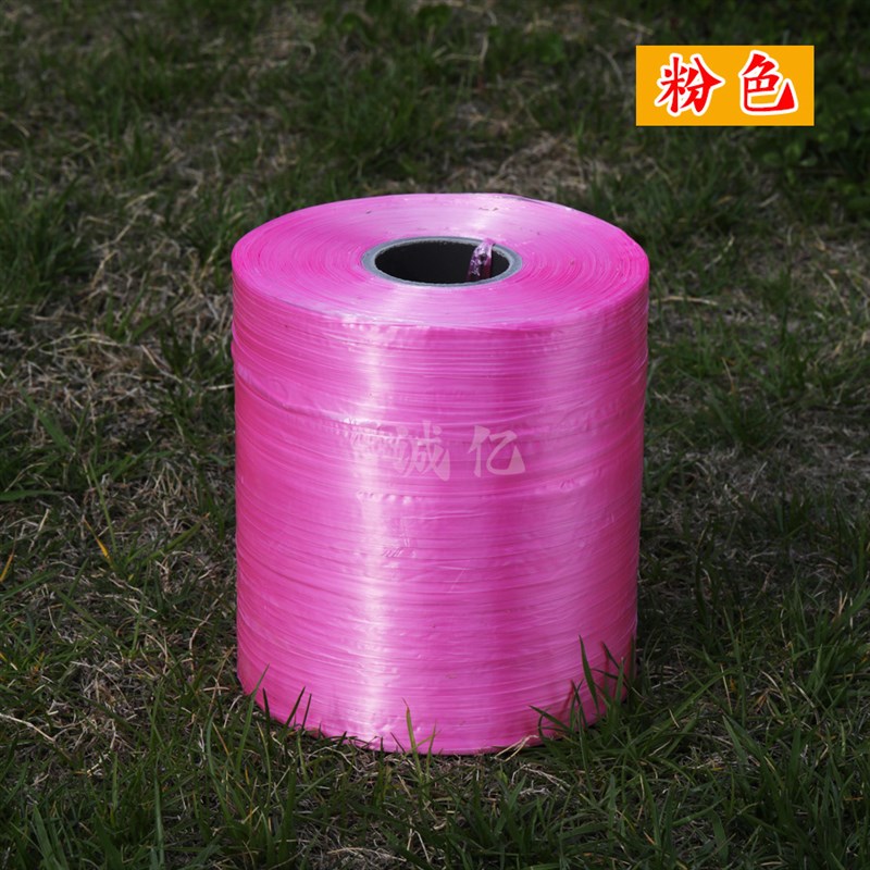 源头工厂新款原材料半自动打包pe结束带无接头扎带十色