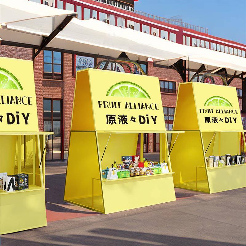 创意市集摆摊展示架超市促销台陈列展柜商场促销花车商品贩卖小屋