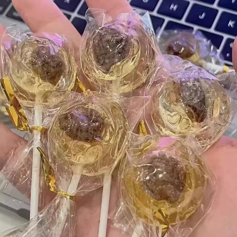 新货怀旧糖果经典话梅棒棒糖黑糖水果味梅心棒棒糖麦牙糖休闲食品