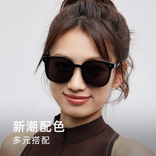 奶盖白折叠墨镜女驾驶开车 LOOK防紫外线偏光时尚