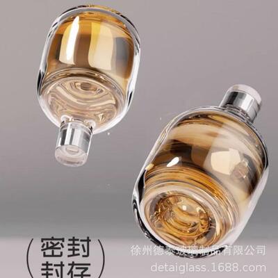 玻璃瓶酒瓶高档家用酒坛酒瓶果酒梅加罐厚瓶密KNN封白子套装酒青