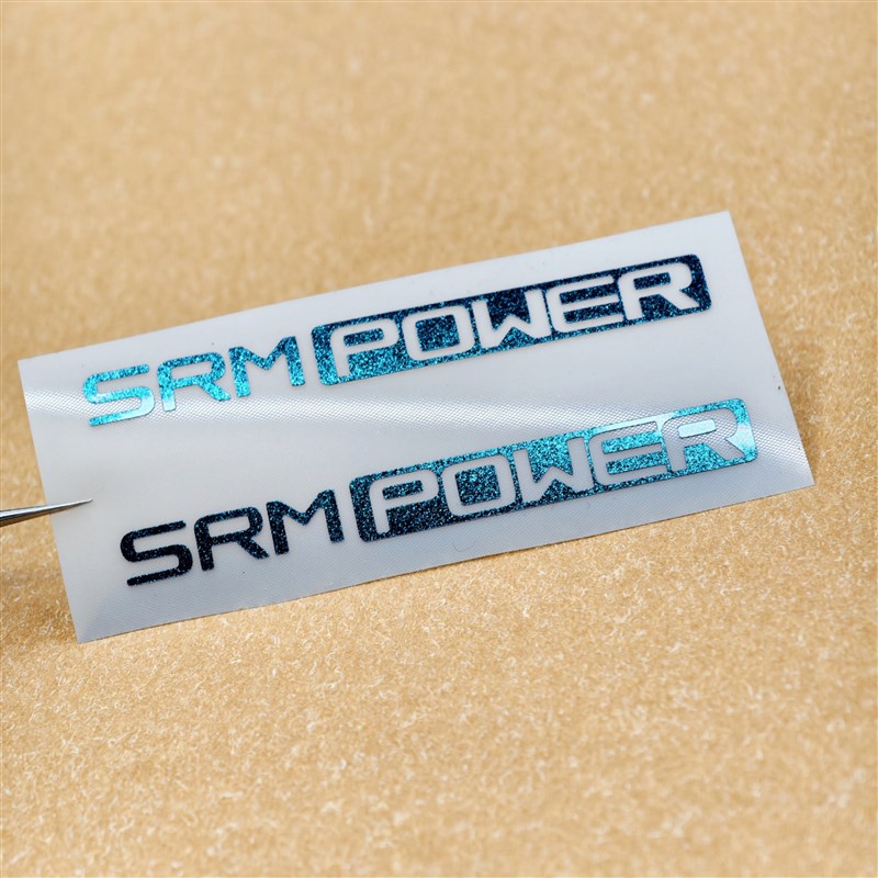 SRM PC9公路自行车功率计牙盘曲柄爪盘曲柄改色标贴纸