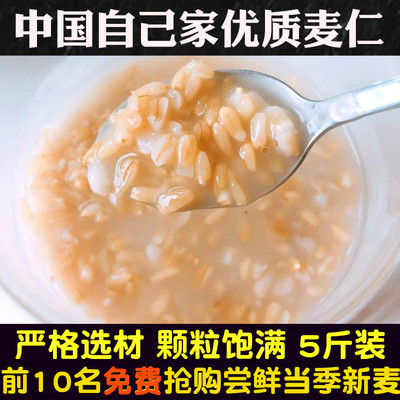 麦仁新货脱皮麦仁家用麦米
