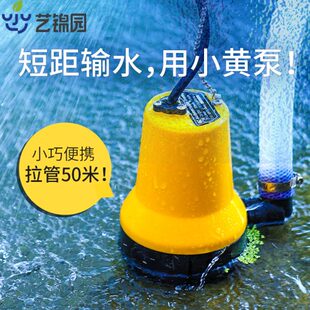 直流潜水泵小型家用12v便携1寸电动自动浇水泵充电户外浇菜浅水泵