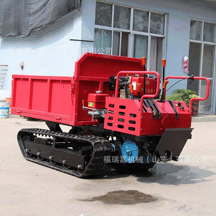 工程履带式山地运输车泥泞沼泽液压自卸搬运车全地形果园农用车