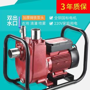 大流量抽水泵抽水机自吸泵220V增压泵农用灌溉水泵农田高压高扬程
