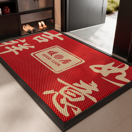 入户门地垫红色高端防滑脚垫