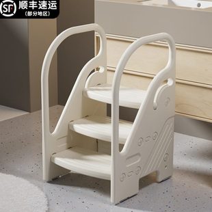 宝宝洗手台阶凳儿童洗漱台踩脚凳卫生间增高凳幼儿扶手楼梯垫脚凳