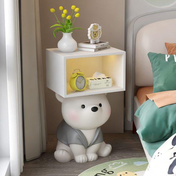 奶油风大熊落地摆件卧室床头柜装饰品客厅电视柜沙发边几乔迁礼物,家居饰品,落地摆件,淘宝优惠券,粉丝福利购,淘宝优惠卷