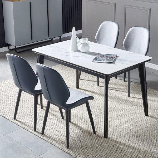 北欧轻奢岩板餐桌家用小户型饭桌现代简约长方形餐桌椅组合4\6人,住宅家具,岩板餐桌,淘宝优惠券,粉丝福利购,淘宝优惠卷