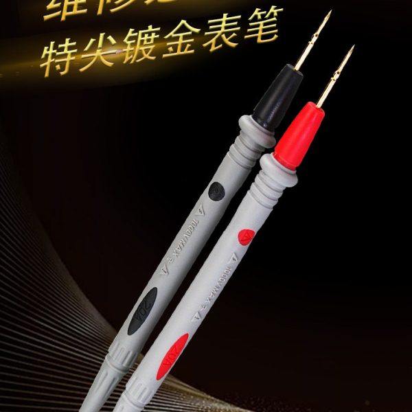 万用表特尖硅胶表笔放电器配件通用20A镀金特细软仪器仪表测试针