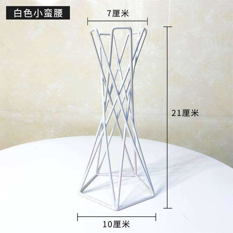 空气凤梨花架花盆几何铁艺吊架三脚架弹簧挂架底座 空气凤梨支架