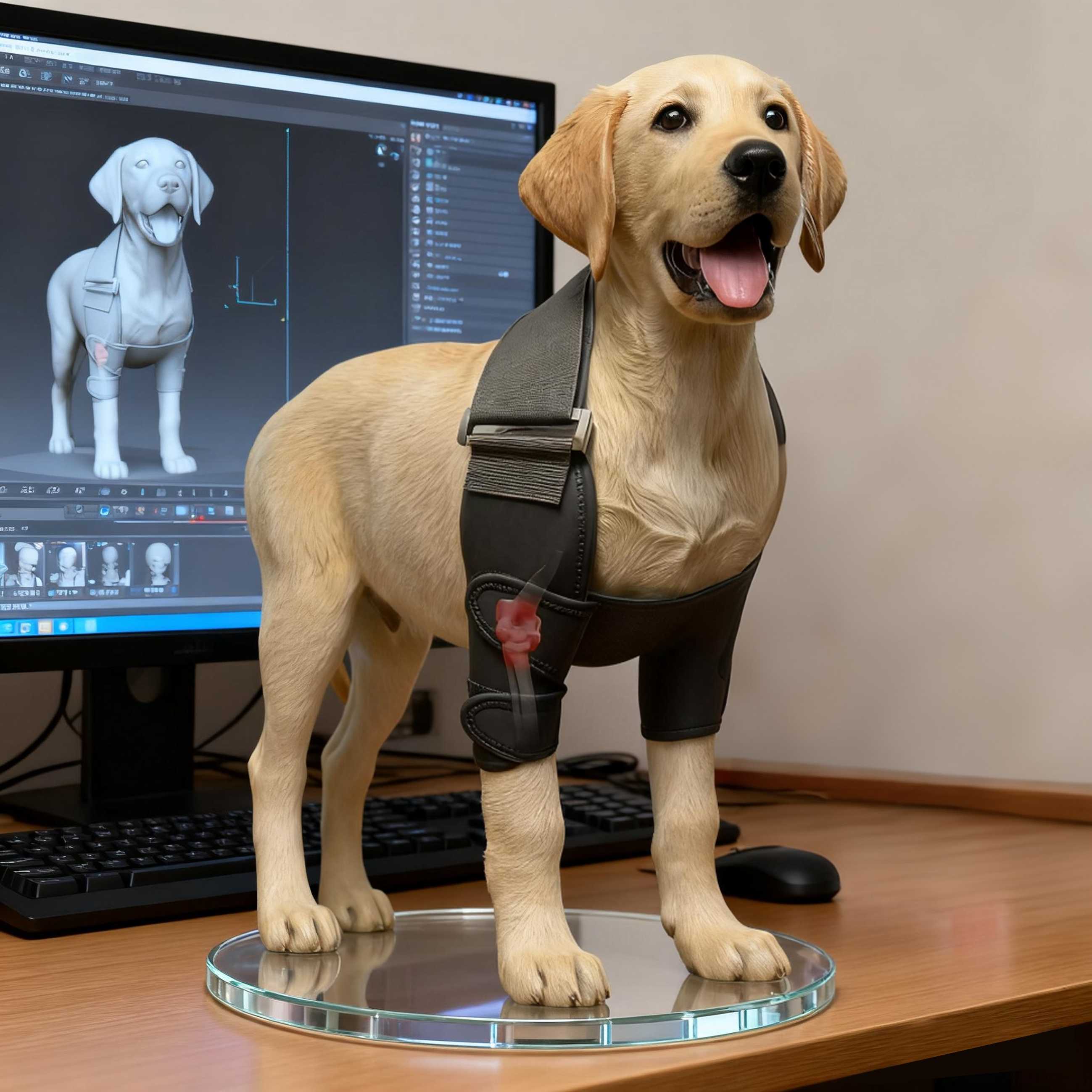 狗狗护肘前腿支撑套适用于关节炎受伤恢复压力酸痛肩部脱位稳定器