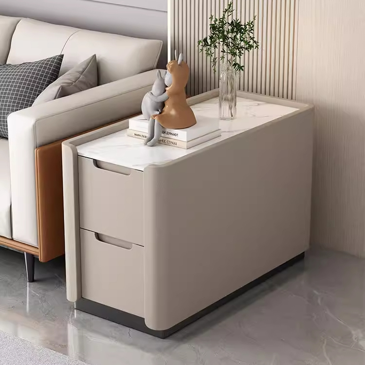 落地沙发边柜超窄轻奢小茶几