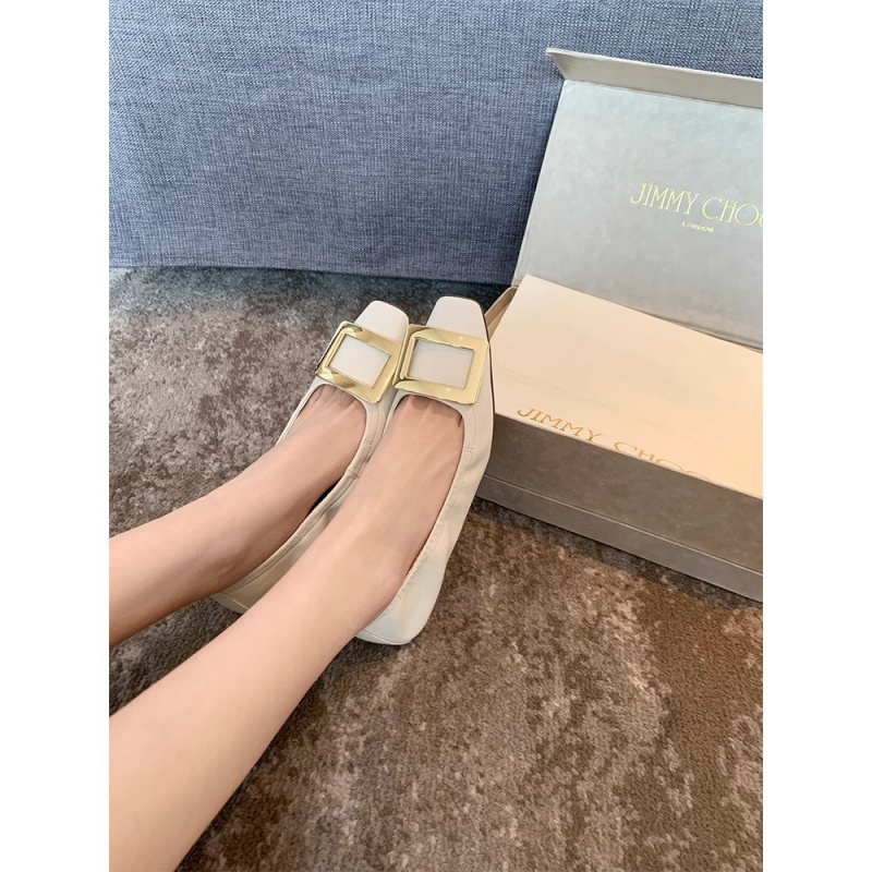 蛋蛋卷轻便超软小方头方扣皱褶平底单鞋女通勤鞋