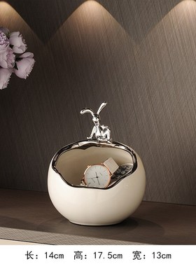 入户门口玄关钥匙收纳置物架摆件客厅家居轻奢装T饰品乔迁新居礼