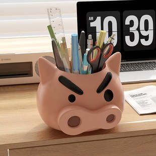 轻奢高级a感肥嘟嘟左门卫笔筒收纳盒学生桌面办公室儿童男孩大容