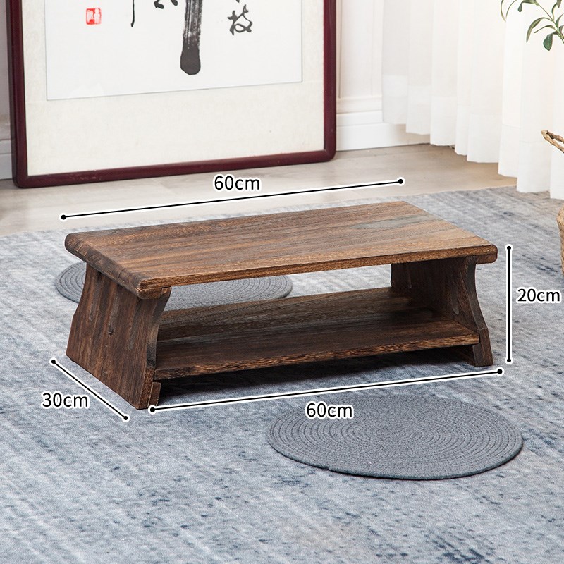 飘窗桌子茶台日式炕几矮桌子阳台折叠J地桌小户型实木榻榻米茶几