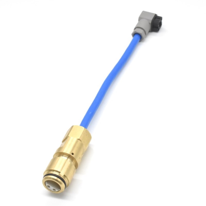 M12连接器航空插头4芯矿用接头转电磁阀接插件