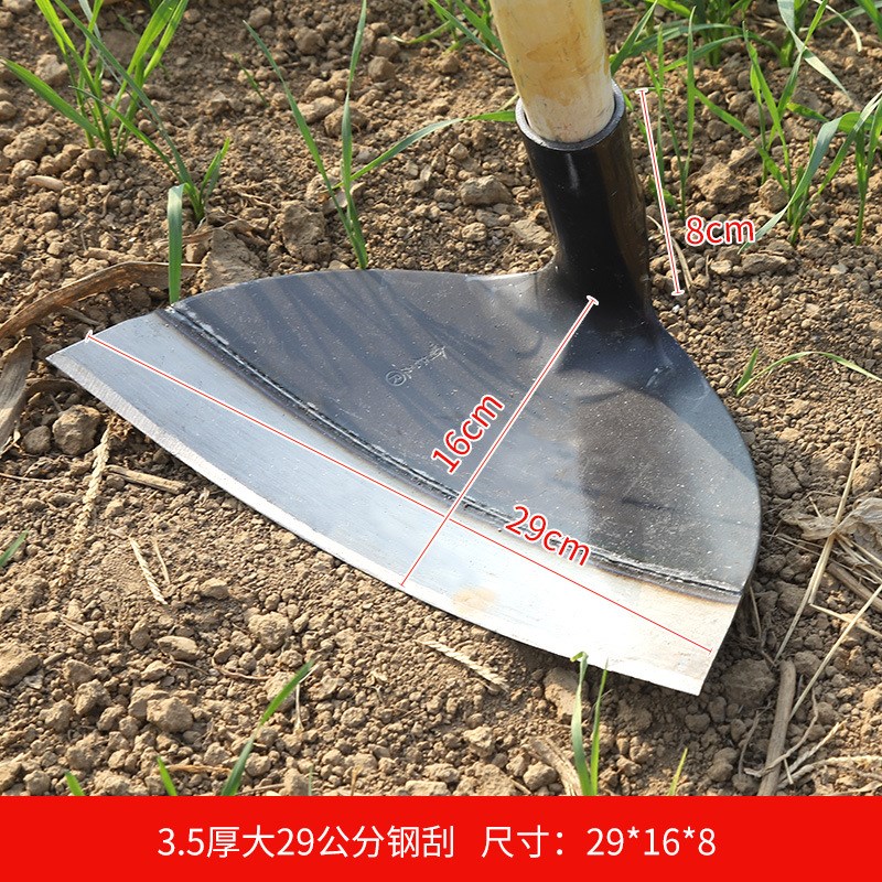 锰钢锄草锄头种菜k开荒农具加厚家用大锄头农用工具小锄头除草