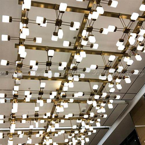 沙盘大厅组合吊灯宴会厅餐厅门厅艺术吊灯酒店大堂工程吊灯