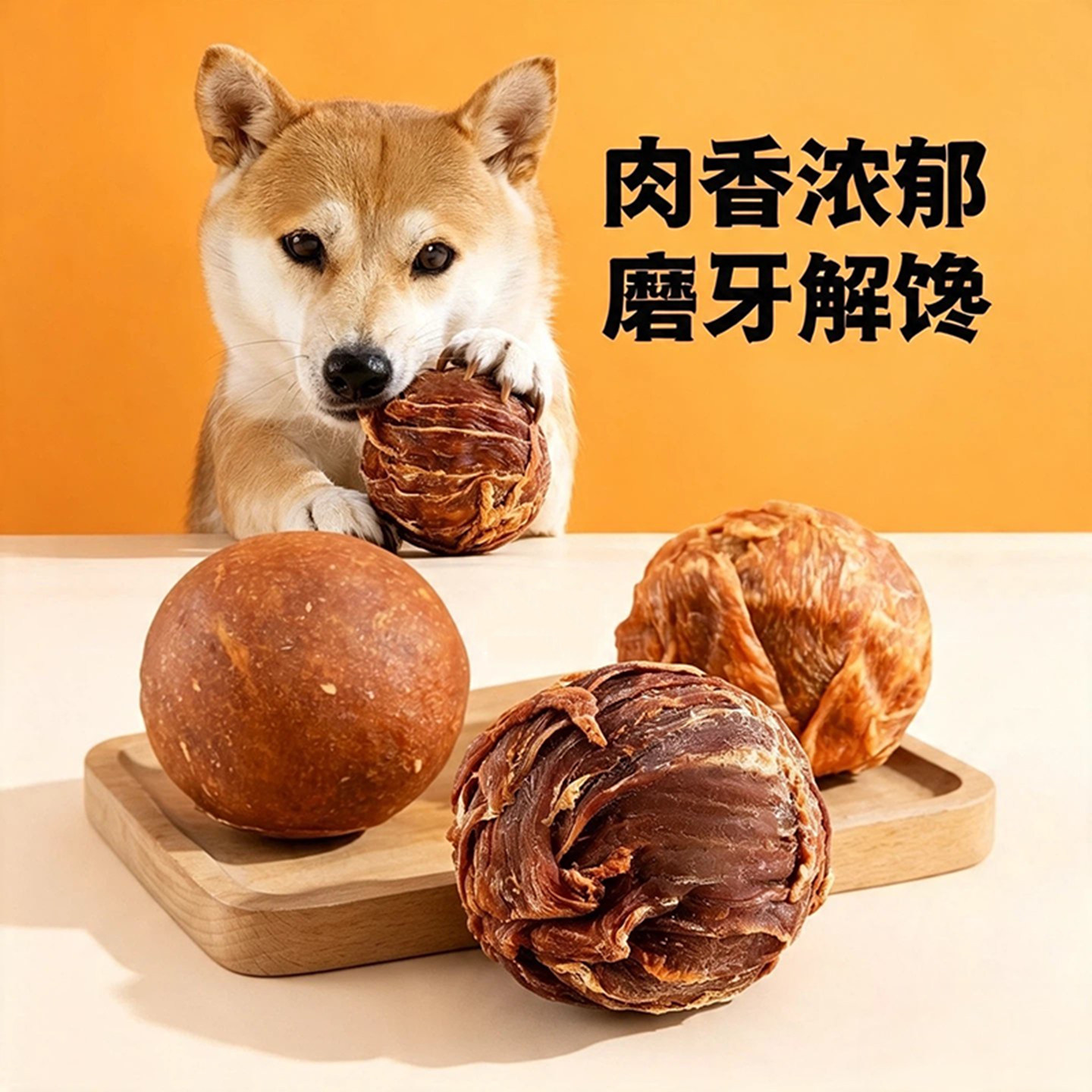 狗零食蛋黄夹心鸡鸭肉狗狗磨牙棒球通用泰迪奇趣球宠物训练乐芙球