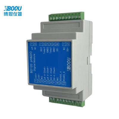 工业在线pH/溶氧仪双通道高温数字模块485输出BD120制药